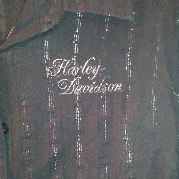 Womens Harley Davidson Button up Top Size XL - Picture 2 of 4